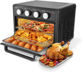 25 Quart 7-in-1 Air Fryer Toaster Oven Combo with 4 Accessories Y973