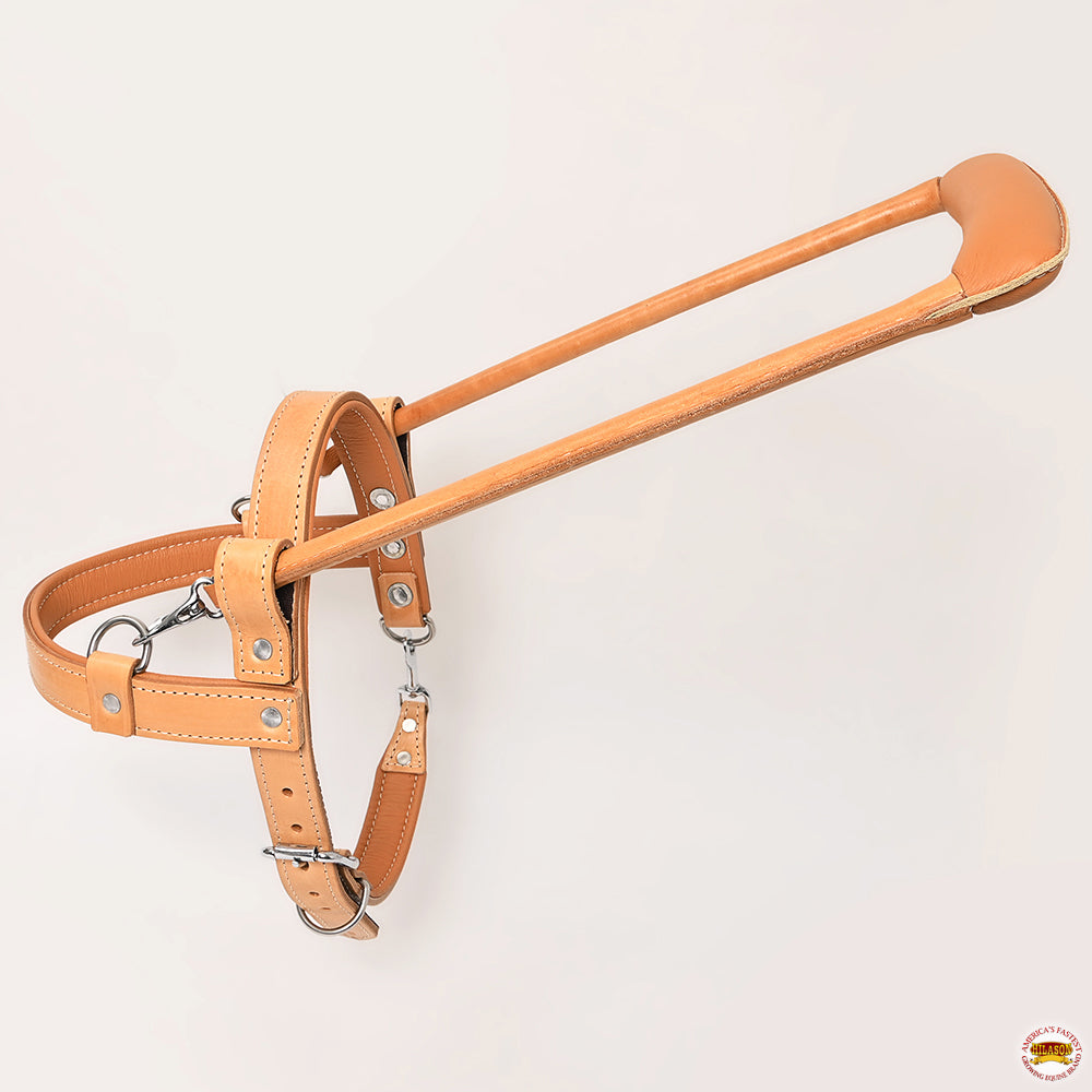 Tan Padded Genuine Leather Guide Dog Harness L92809