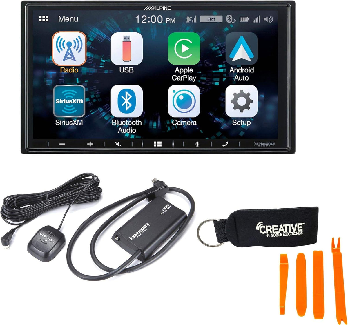 CarPlay & Android Auto Compatible Car Stereo with Sirius XM Tuner D38475