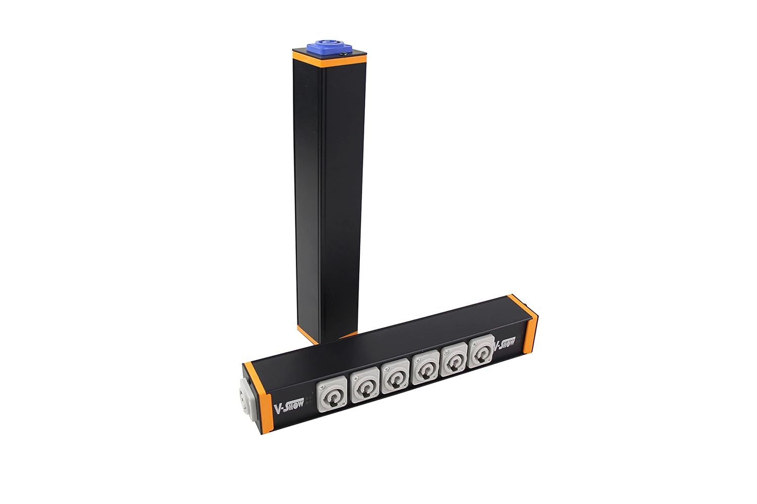 6 Port Powercon Power Distribution Output Box, Black, Pack of 2 A422