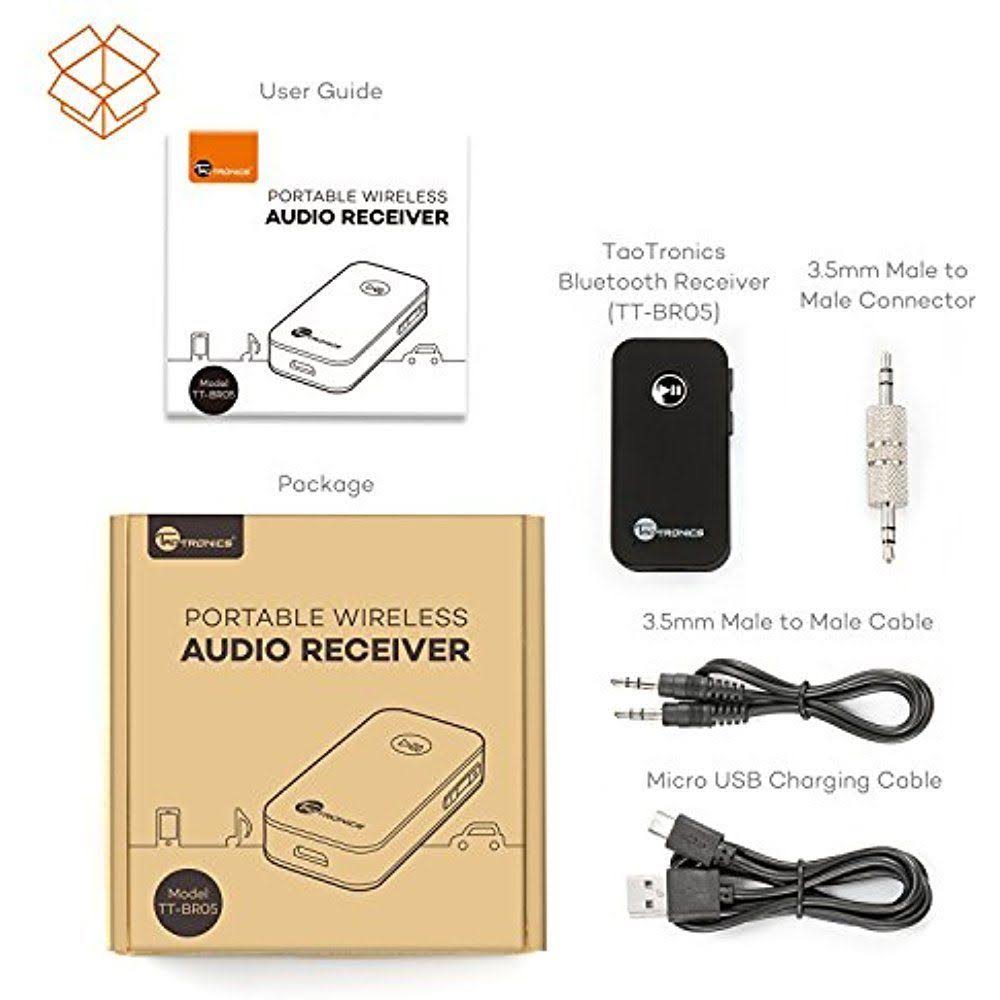 Bluetooth Receiver Wireless Car AUX Adapter 3.5mm Stereo Bluetooth 4.2 L622272