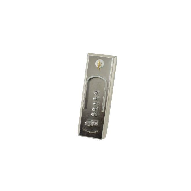 Mechanical Pushbutton Exit Trim Turnknob Lock Satin Chrome Finish X3688