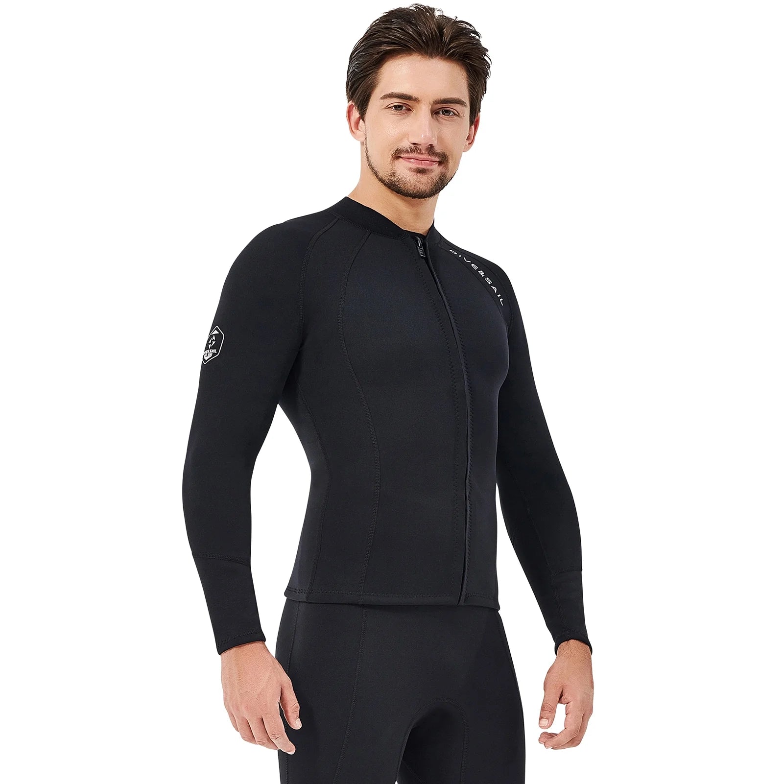 2mm Neoprene Front Zipper Wetsuits Jacket Long Sleeves L117788