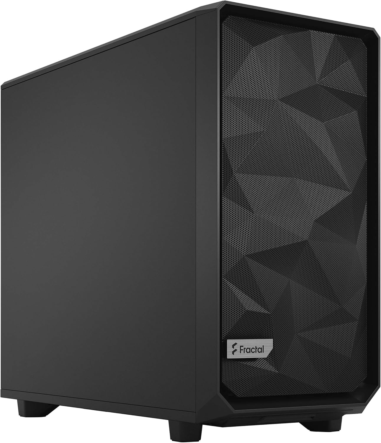 Black ATX Mid Tower Computer Case with Tempered Glass Window P822