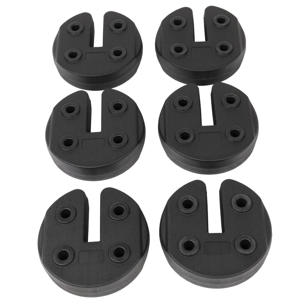 6pcs Tent Shade Canopy Water Fillable Weight Plates Black X66334