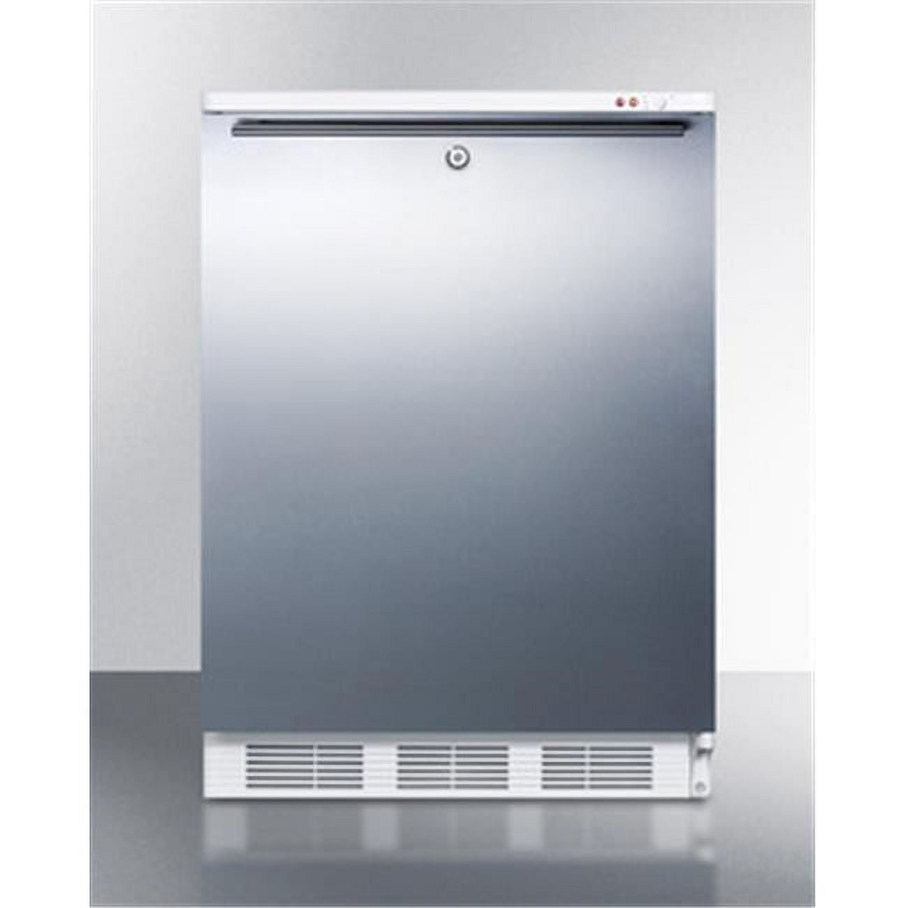 24 in. Stainless Steel Manual Defrost All Freezer with Lock A465