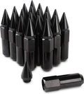 20PCS 60MM Spikes Lug Nuts Steel Extended Tuner Nuts M12X1.5 Gold Pack of 2 D428