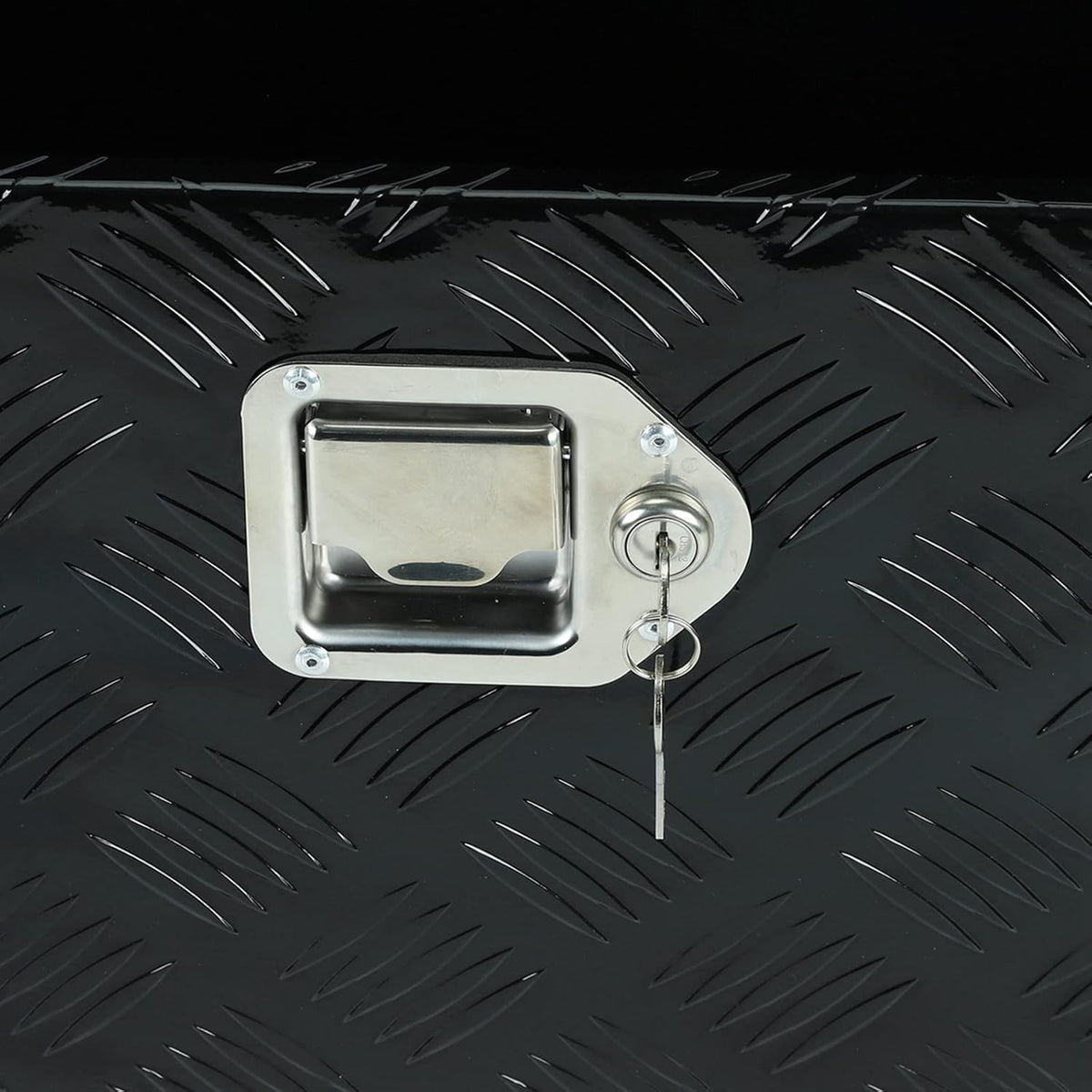 Black Aluminum Underbody Tool Box 30X13X10 Inch S647812