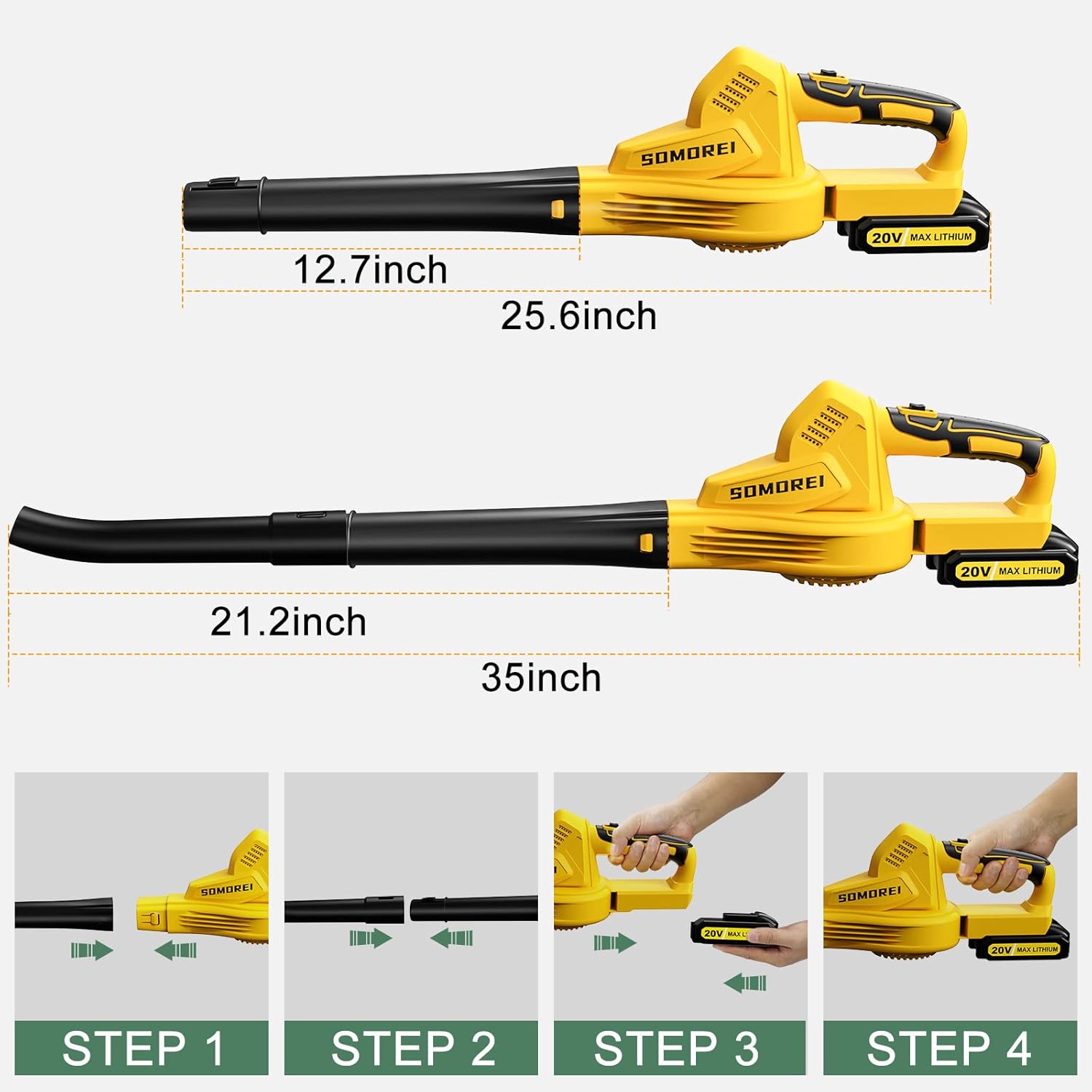20V Cordless Handheld Leaf Blower, Pack of 2 T356017