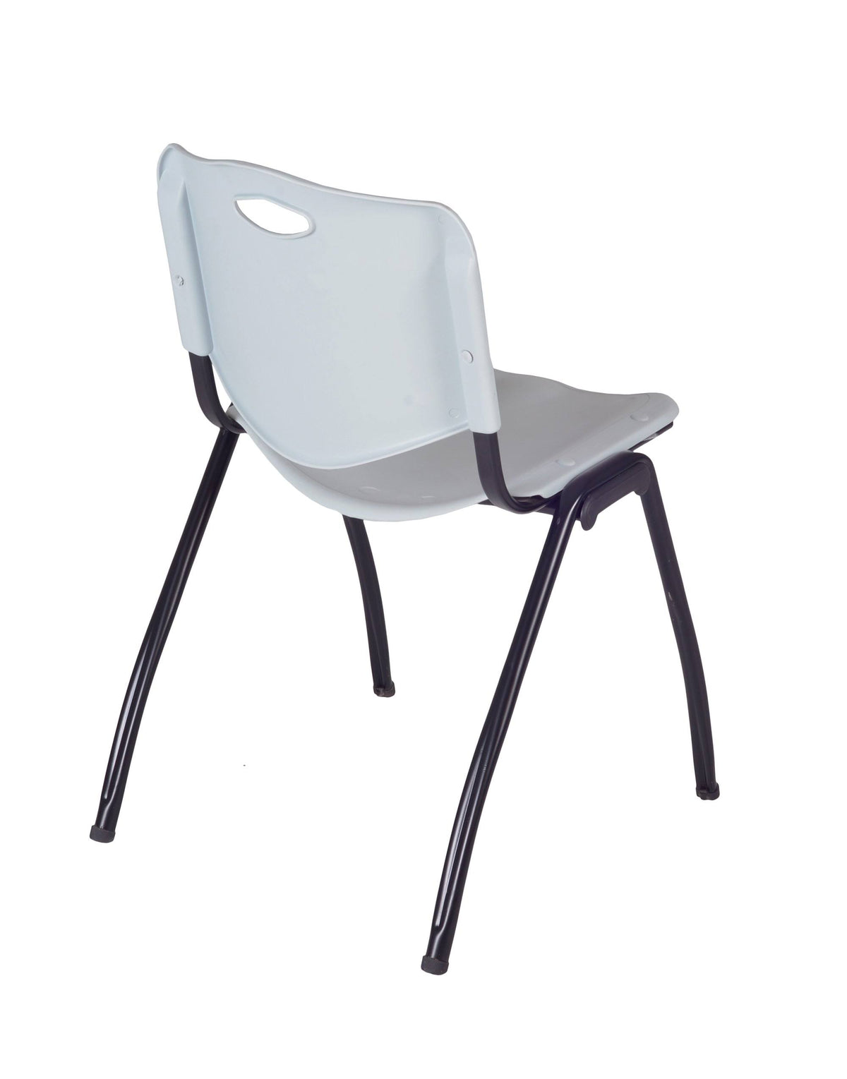 Mahogany Training Table & 2 Grey Stack Chairs D5939
