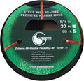 4000 PSI Black Wire Braided Rubber Pressure Washer Hose with Quick Connect Ends D2170
