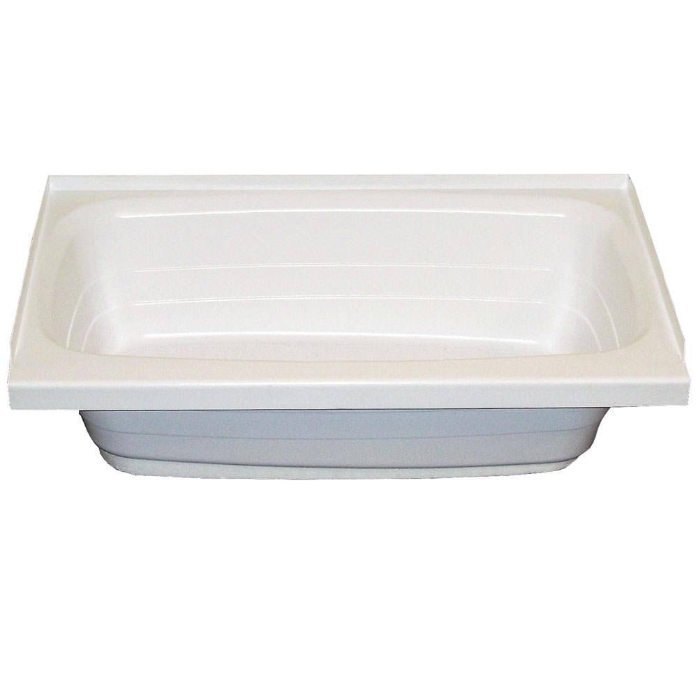 White RV Left Hand Tub A120225