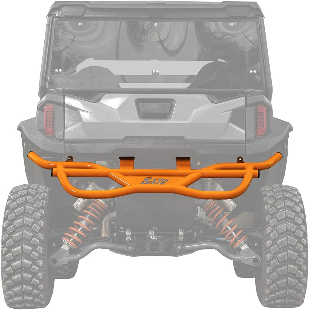 Orange Heavy-Duty Steel Rear Bumper for Polaris General 1000 N70621