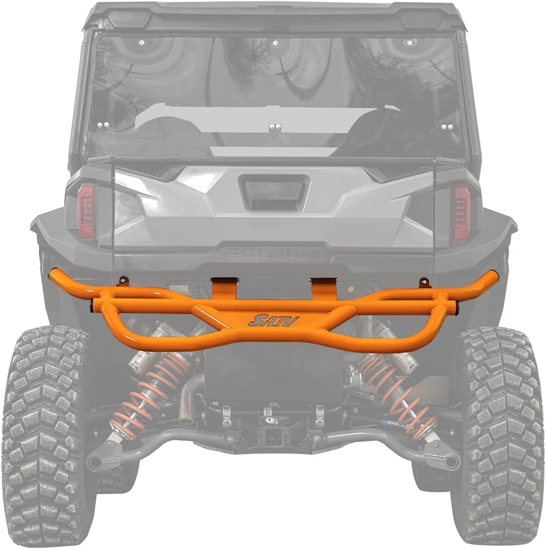 Orange Heavy-Duty Steel Rear Bumper for Polaris General 1000 N70621