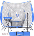 7x7 DLX Practice Net Baseball Softball Pitching Batting Training Equipment Set O969