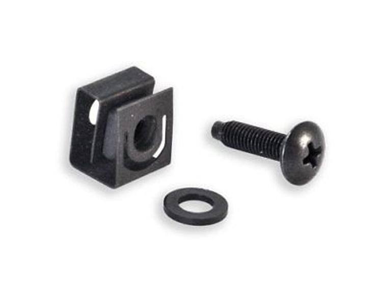Black 10-32 Slide-On Cage Nut & Screws with Washers 100-Pack B656808