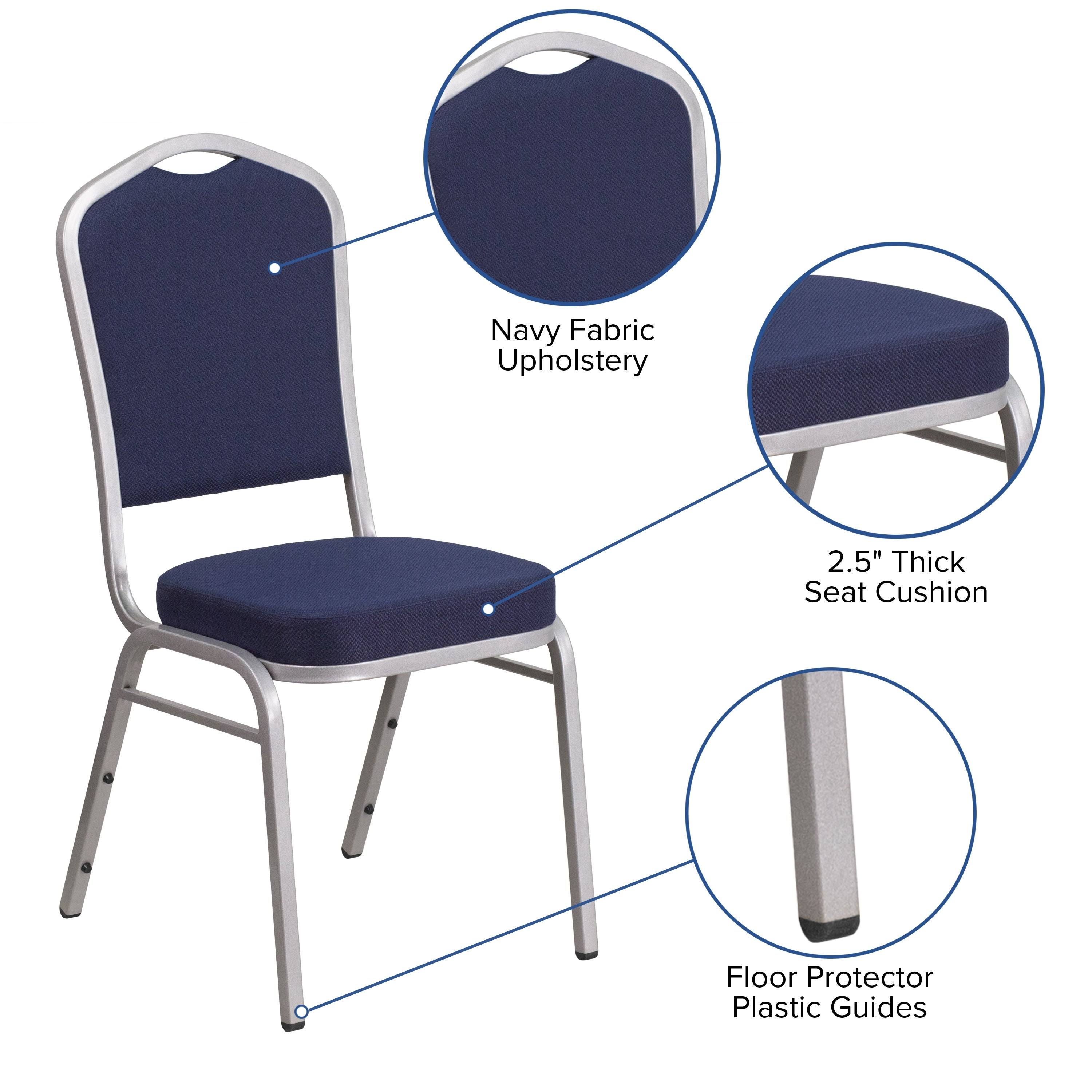 Gray Dot Fabric Stacking Banquet Chair N37660
