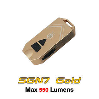 Gold Mini Rechargeable LED Flashlight M5126