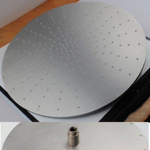 Brushed Nickel 20 inch Ceiling Mount Rainfall LED Shower Head B611045