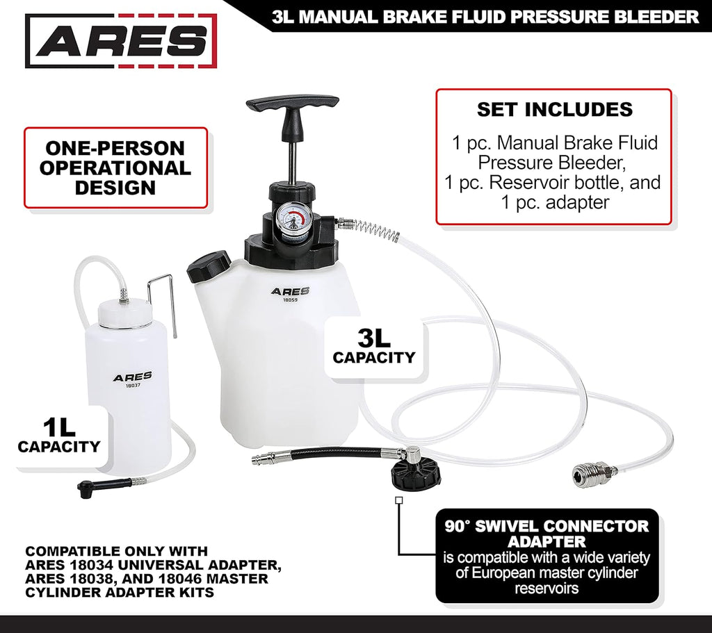 Manual Brake Fluid Pressure Bleeder Set Q7331