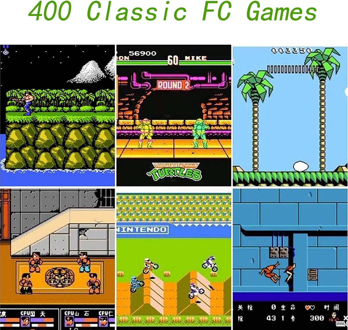 400-in-1 Retro Handheld Game Console with AV Cable F9532
