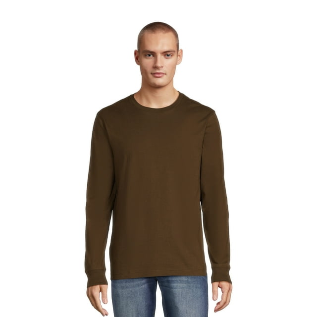 Long Sleeve Crewneck T-Shirts, 3-Pack S6296
