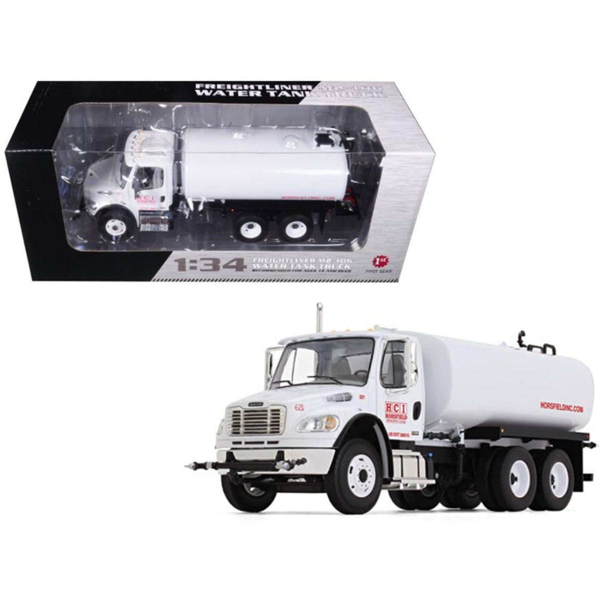 1/34 Diecast Water Tank Truck Model N6012
