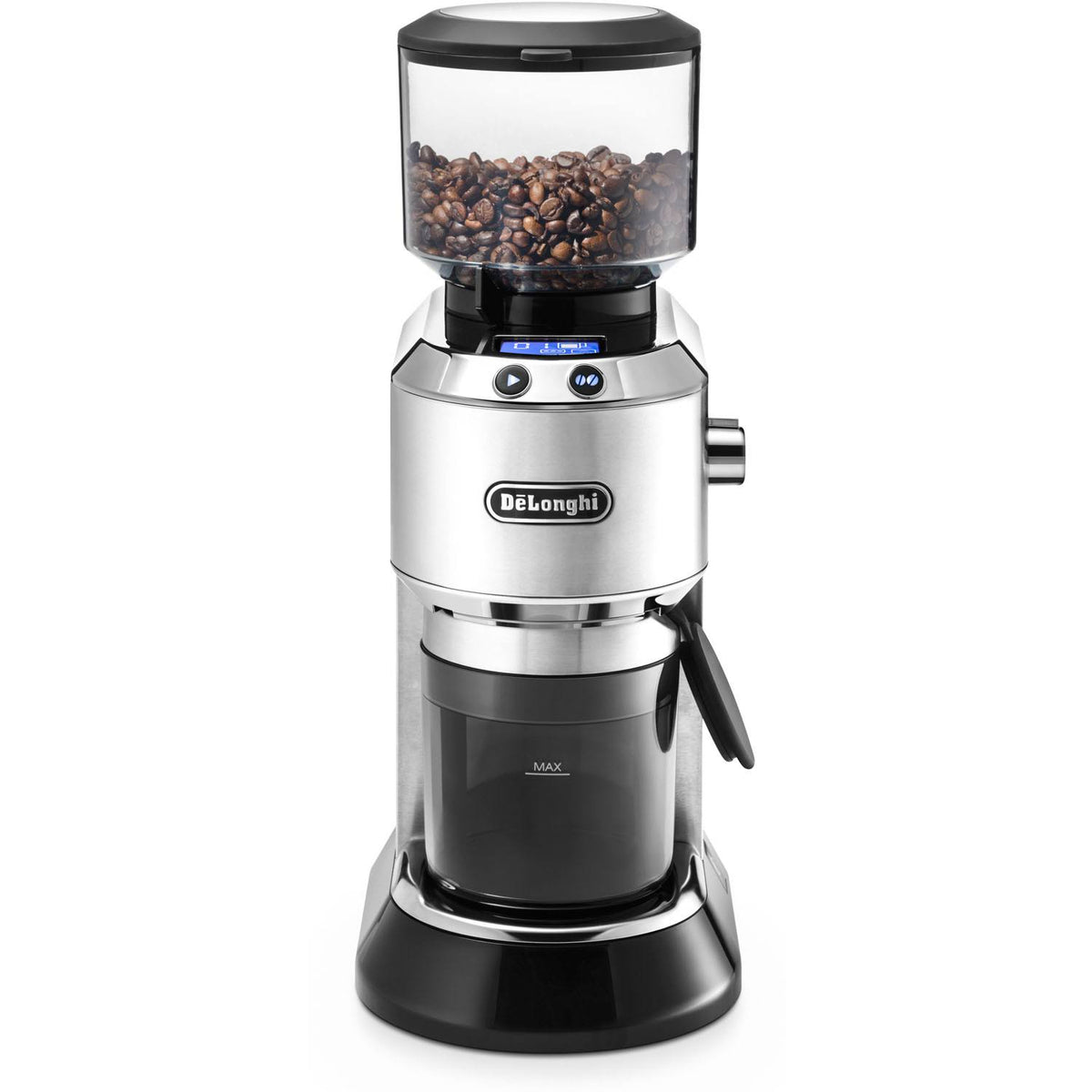 Silver Conical Burr Grinder with Porta Filter Attachment J231