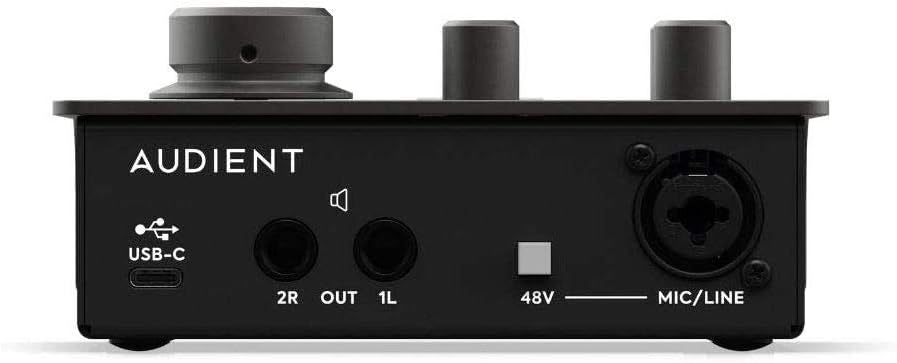 USB-C Audio Interface Bundle with Studio Monitor Headphones & XLR Cable L72944