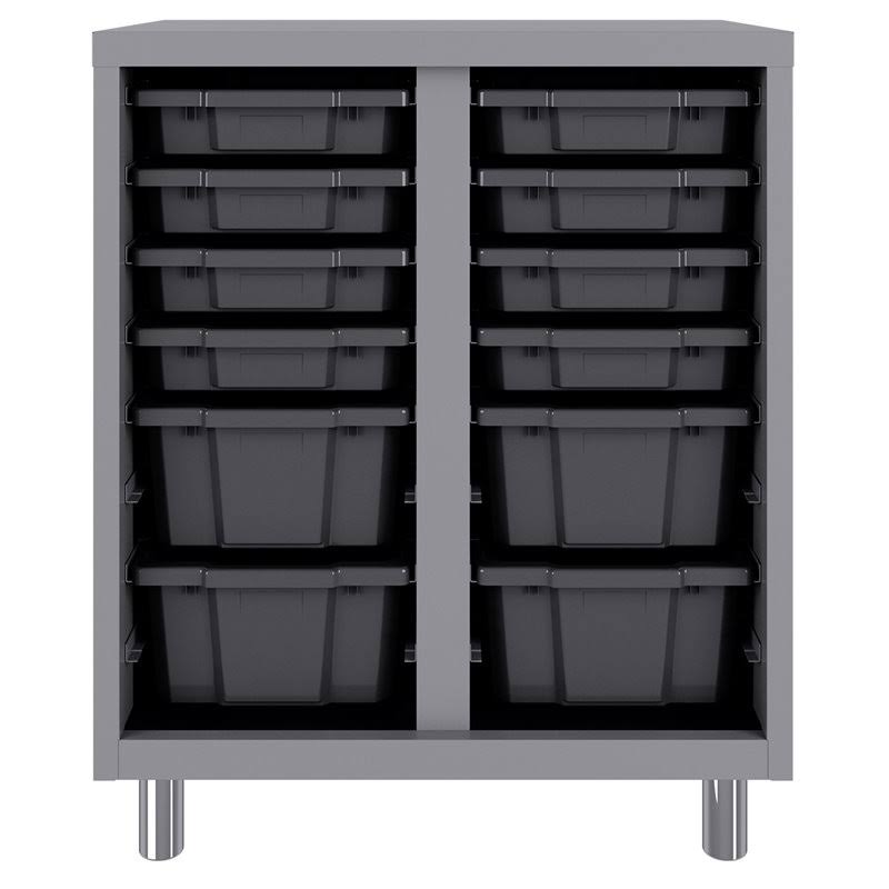 Bin Storage Cabinet 36x30x18 in Platinum Graphite I75155