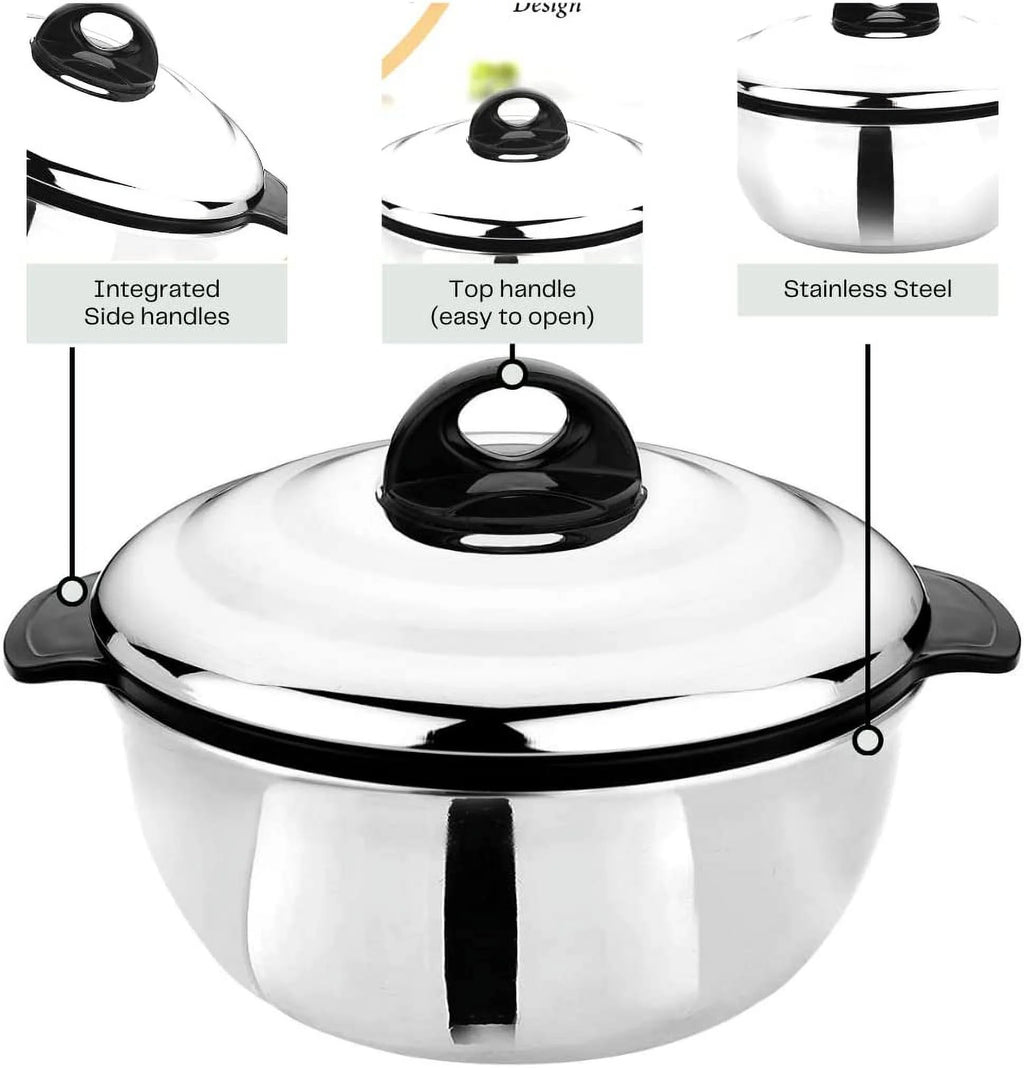 Insulated Stainless Steel Casserole with Lid L31094