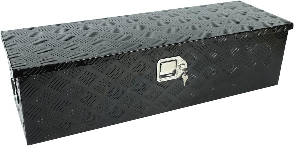 Black Aluminum Underbody Tool Box 30X13X10 Inch S647812