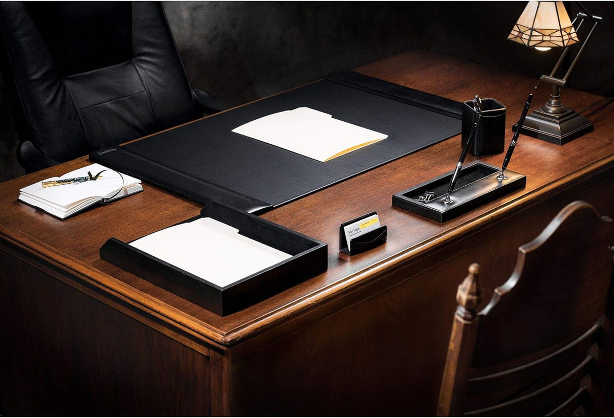 Black Leather Desk Pad R430