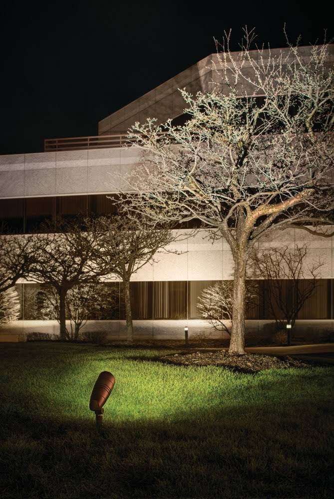 Textured Black LED Landscape Accent Light Q43810
