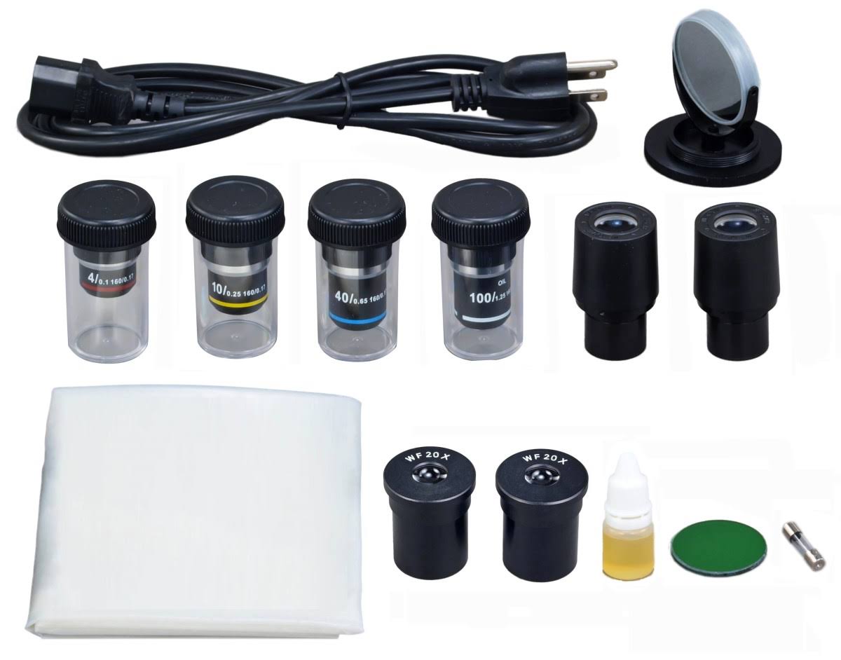 40X-2000X Trinocular Compound LED Microscope with 3MP USB Digital Camera N2106