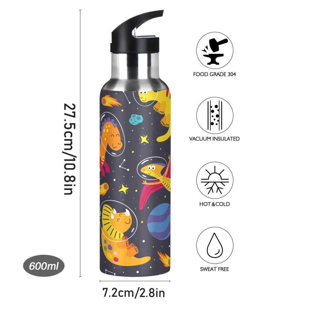 Stainless Steel Vacuum Insulated Water Bottle with Straw Lid 20 OZ P64158