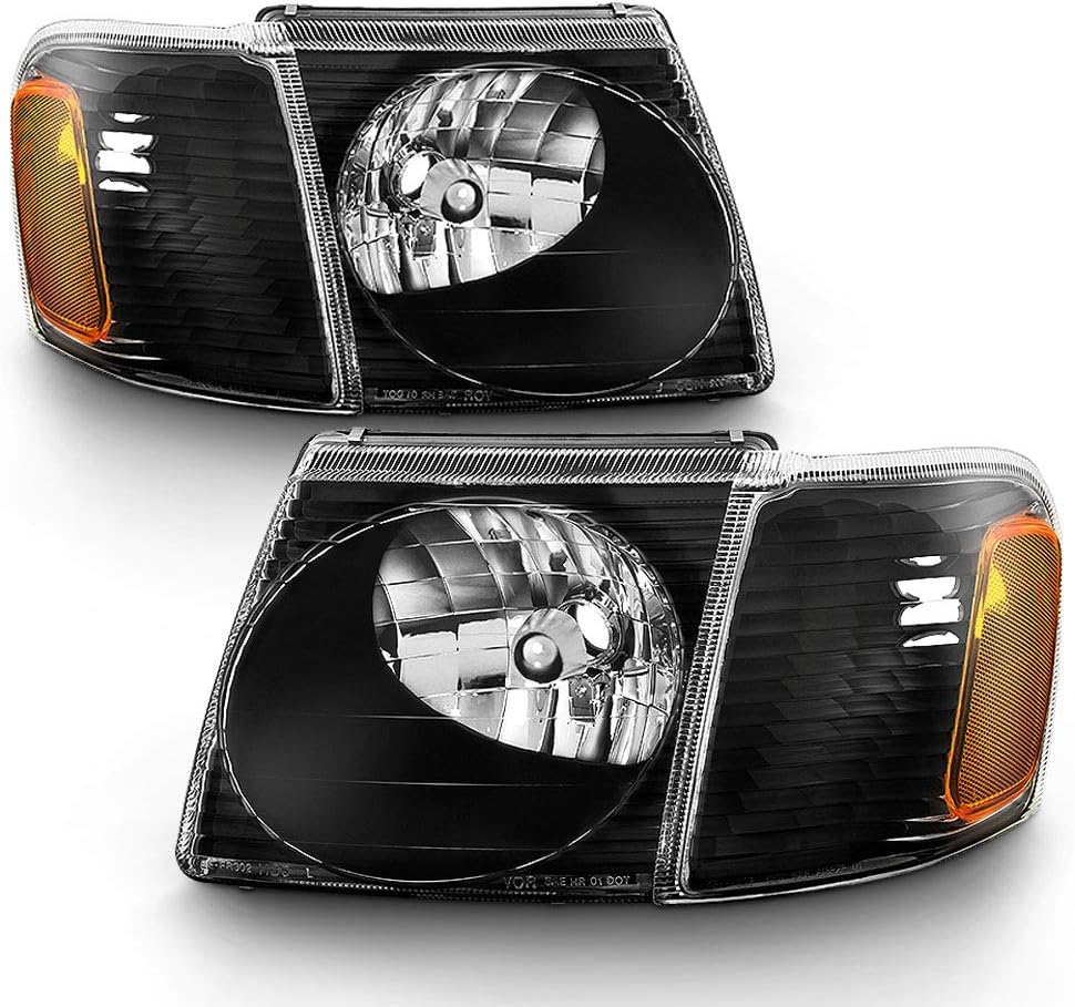 2001-2005 Ford Explorer Sport Sport Trac Headlights Headlamps with Corner Lights 4PCS T605445