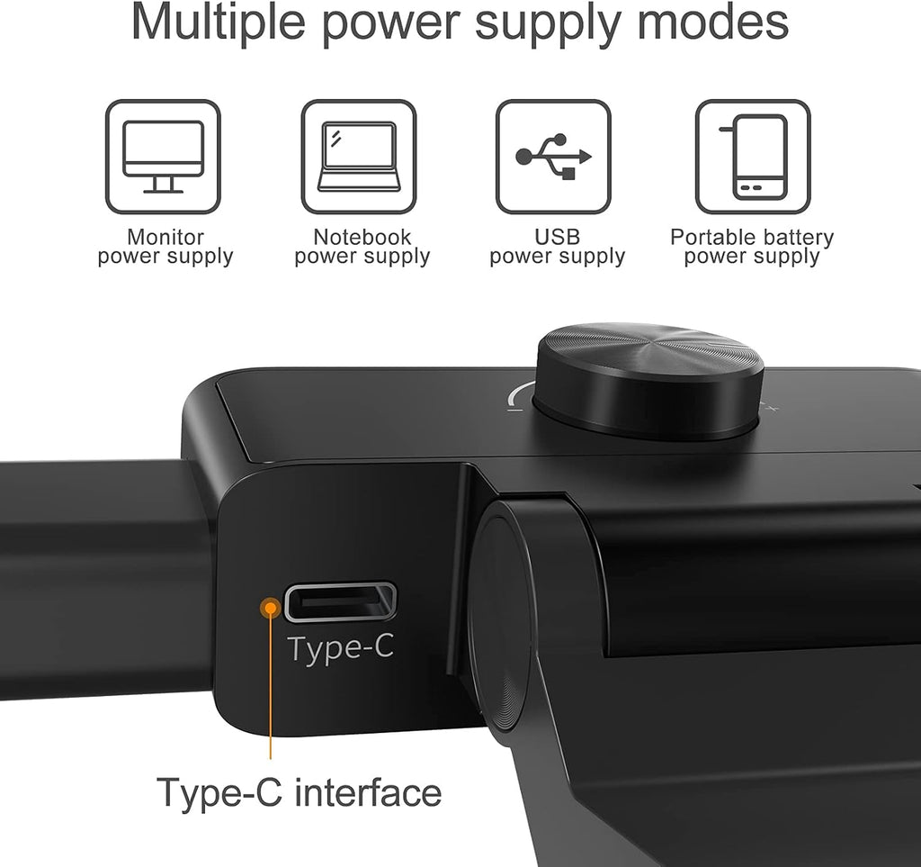 Black LED Monitor Light Bar with Touch Control D942