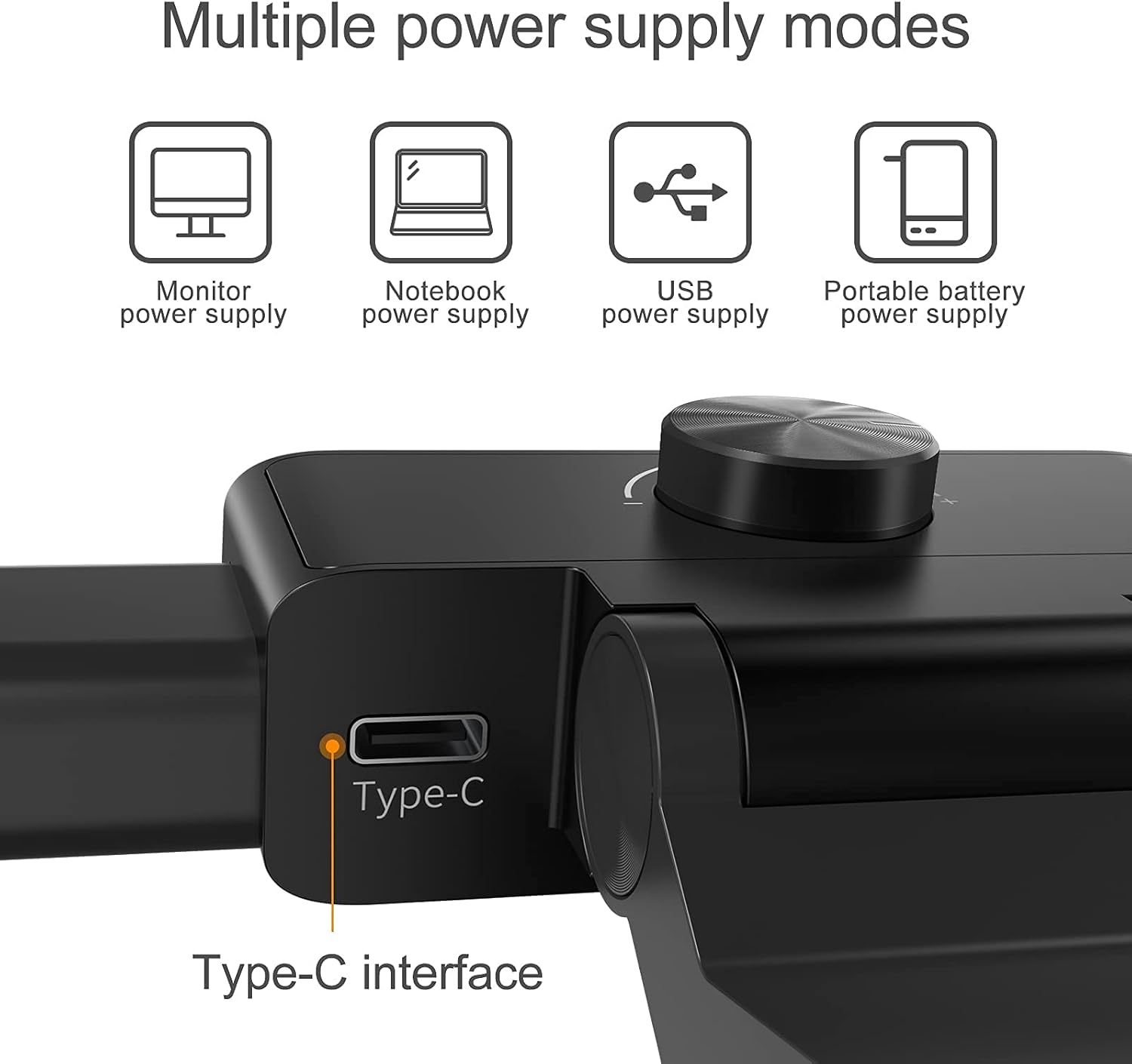 Black LED Monitor Light Bar with Touch Control D942
