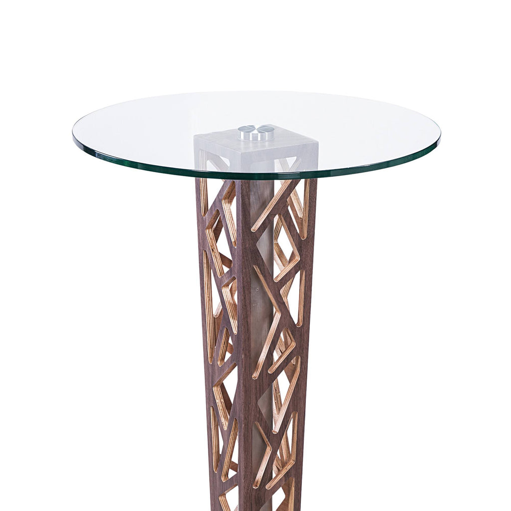 Crystal Walnut Bar Table T1524