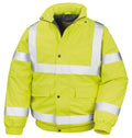 Fluorescent Yellow Padded Softshell Safety Blouson P58525