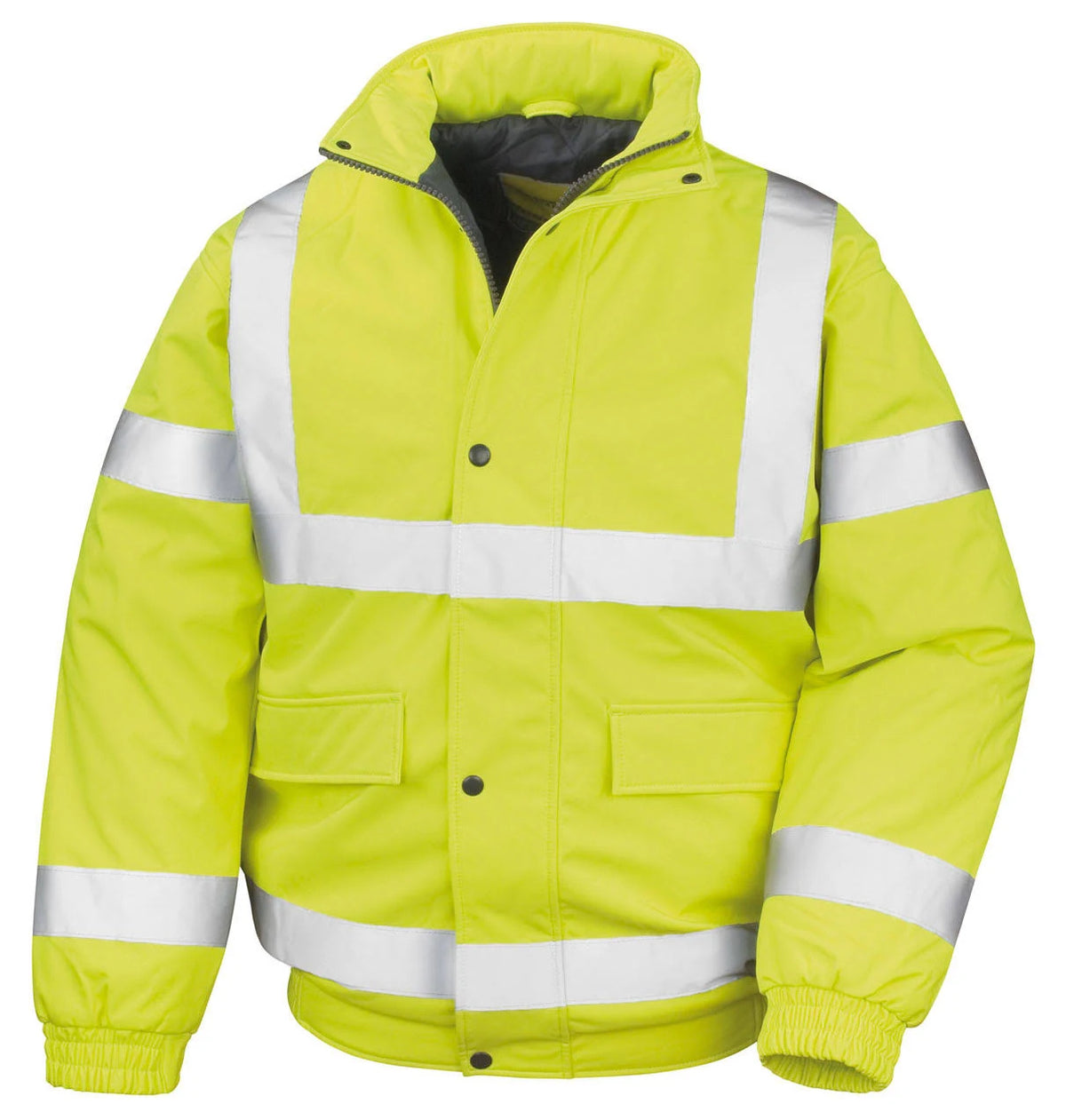Fluorescent Yellow Padded Softshell Safety Blouson P58525