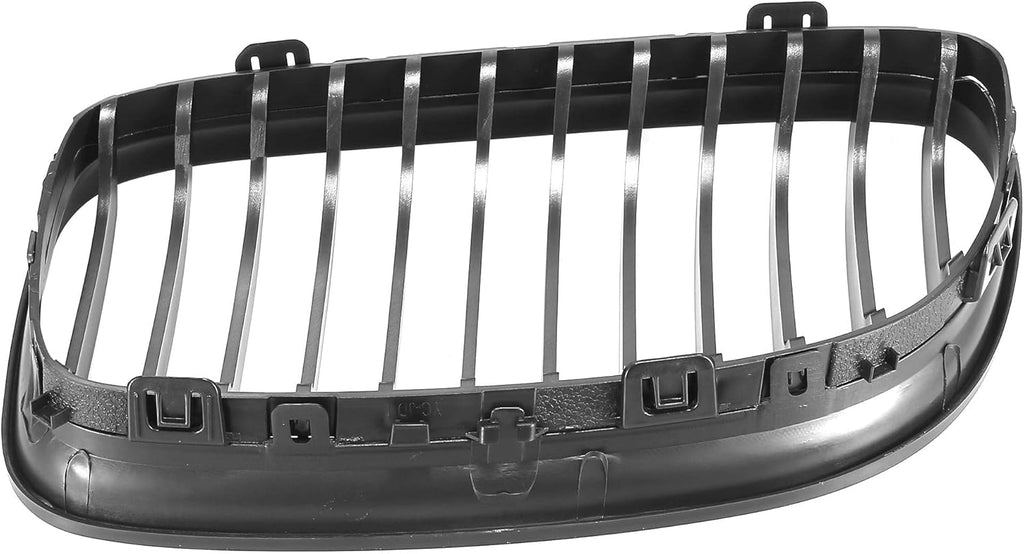 Pair Car Front Grille Black ABS Plastic Hood Kidney Grille Pack of 2 Z841