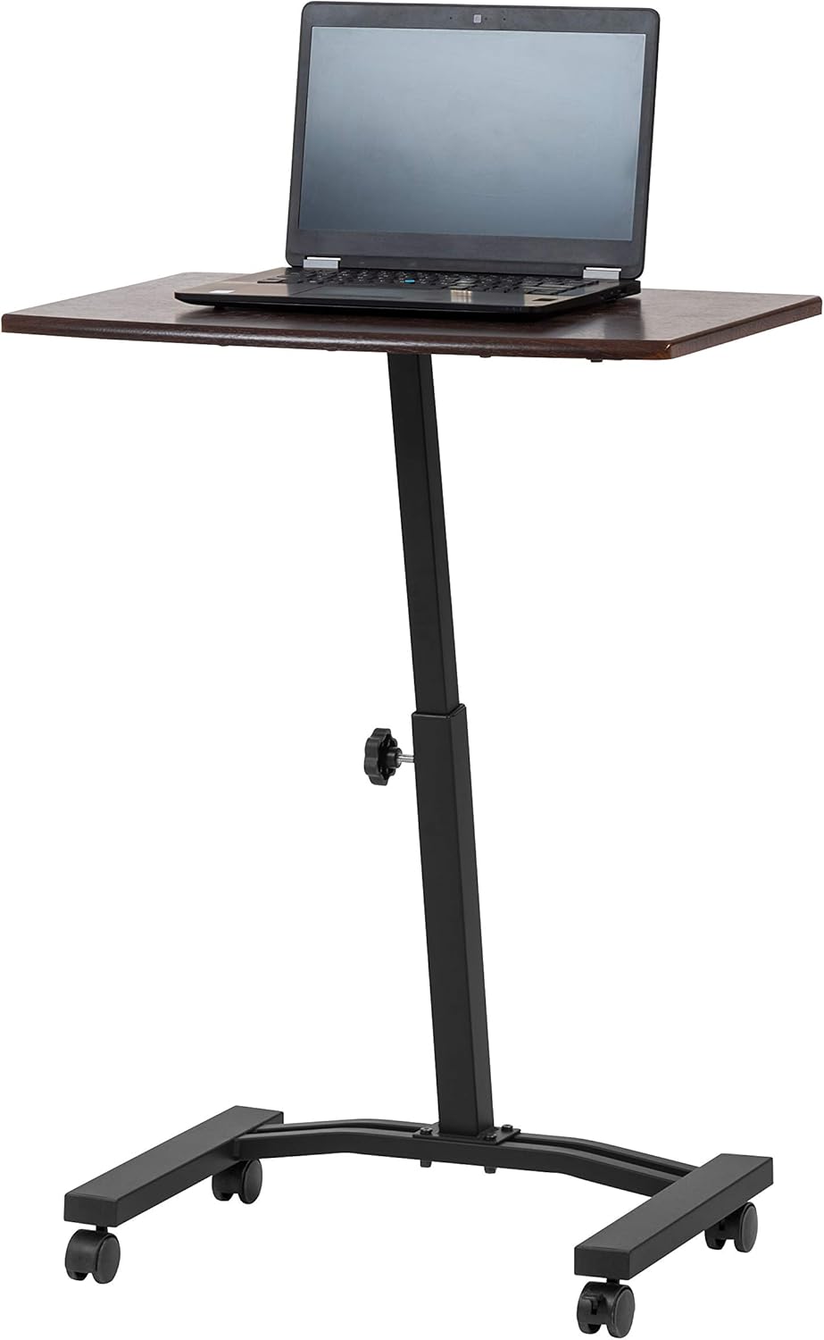 Brown Adjustable Height Standing Desk Cart K494