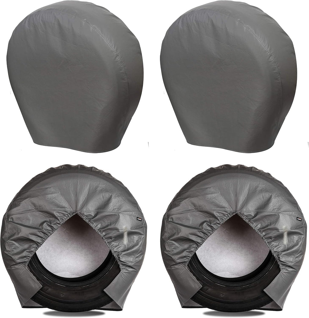 Heavy Duty Thicken Tire Covers for RV Wheel, 4 Pack, for Diameter 40"-42" Black Y76097
