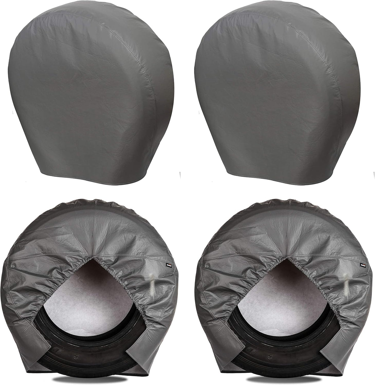 Heavy Duty Thicken Tire Covers for RV Wheel, 4 Pack, for Diameter 40"-42" Black Y76097