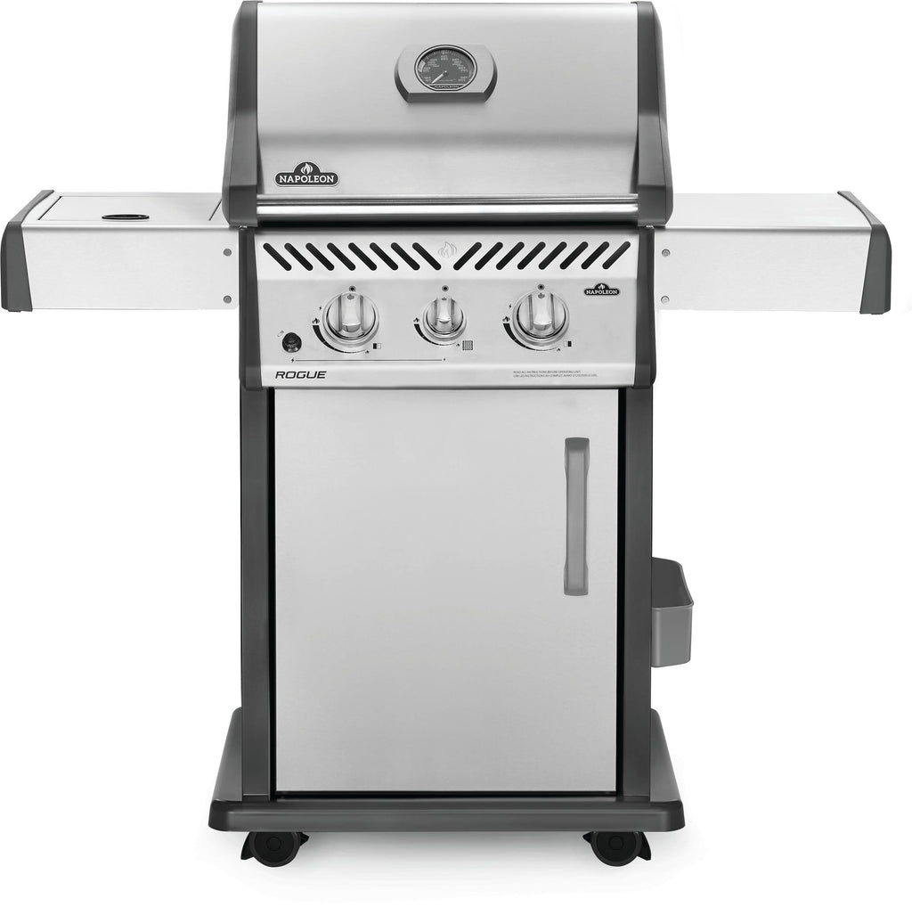 Stainless Steel Propane Gas Grill with Infrared Side Burner V150581