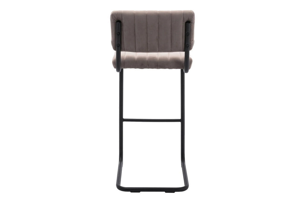 Platinum Velvet Bar/Counter Stool, Set of 2, 30 in. Y9749