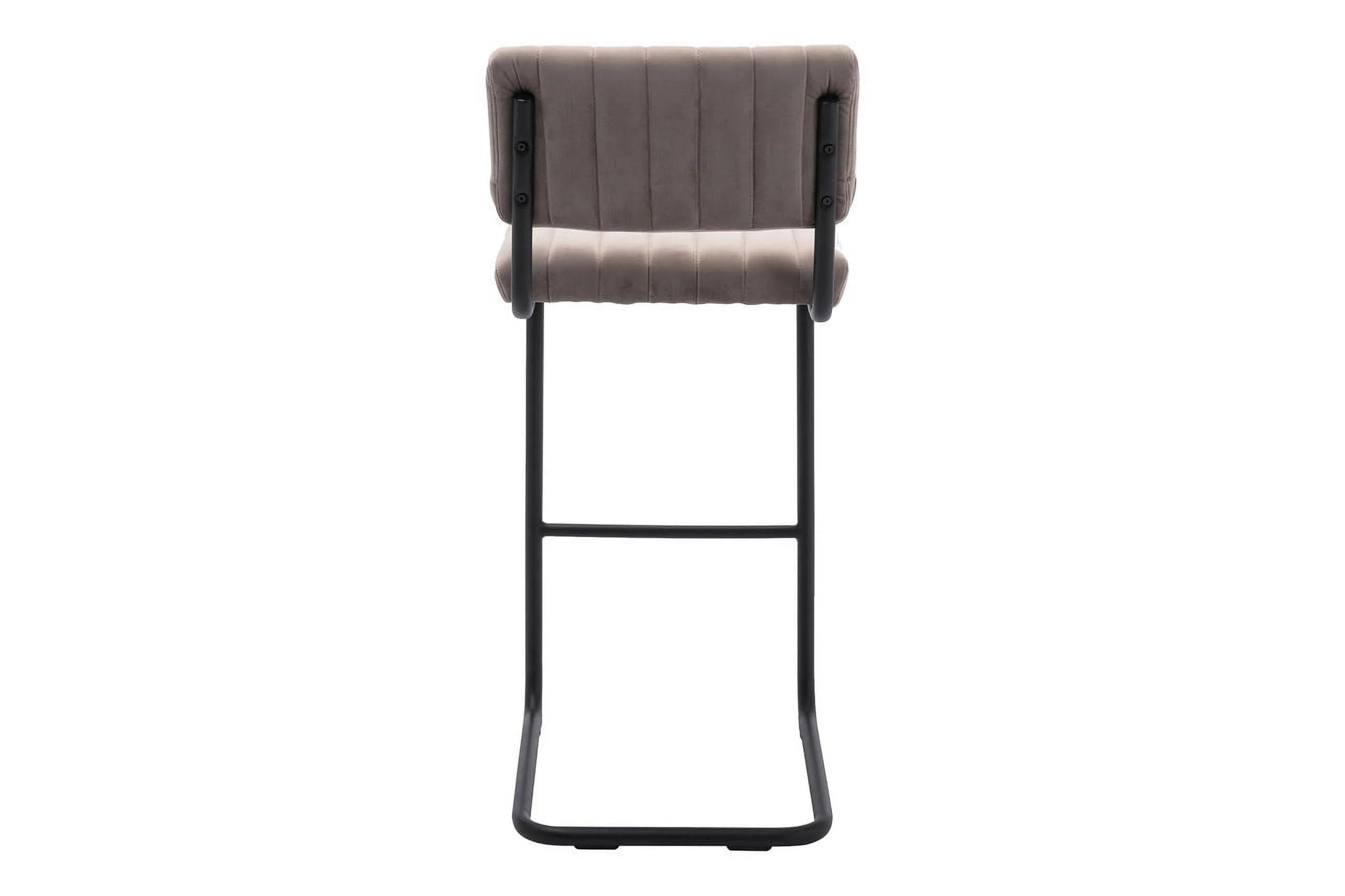Platinum Velvet Bar/Counter Stool, Set of 2, 30 in. Y9749
