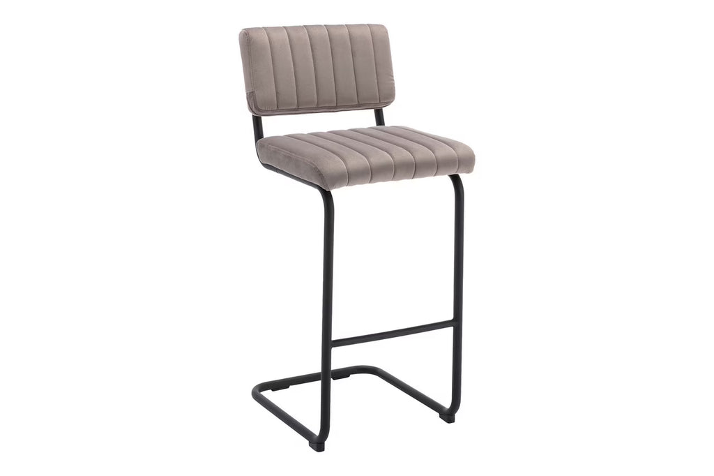 Platinum Velvet Bar/Counter Stool, Set of 2, 30 in. Y9749